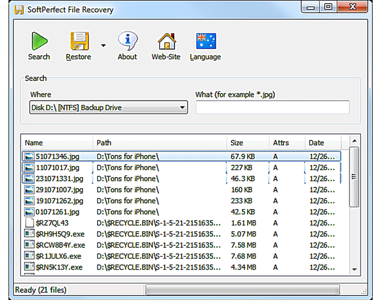 SoftPerfect-File-Recovery-A Data Recovery Software For Windows